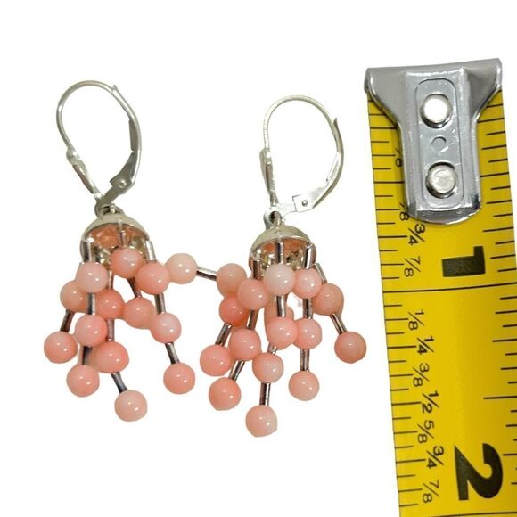 Jay King Angel Skin Coral Multi-strand Necklace and Earrings Set DTR 925 - Picture 9 of 12